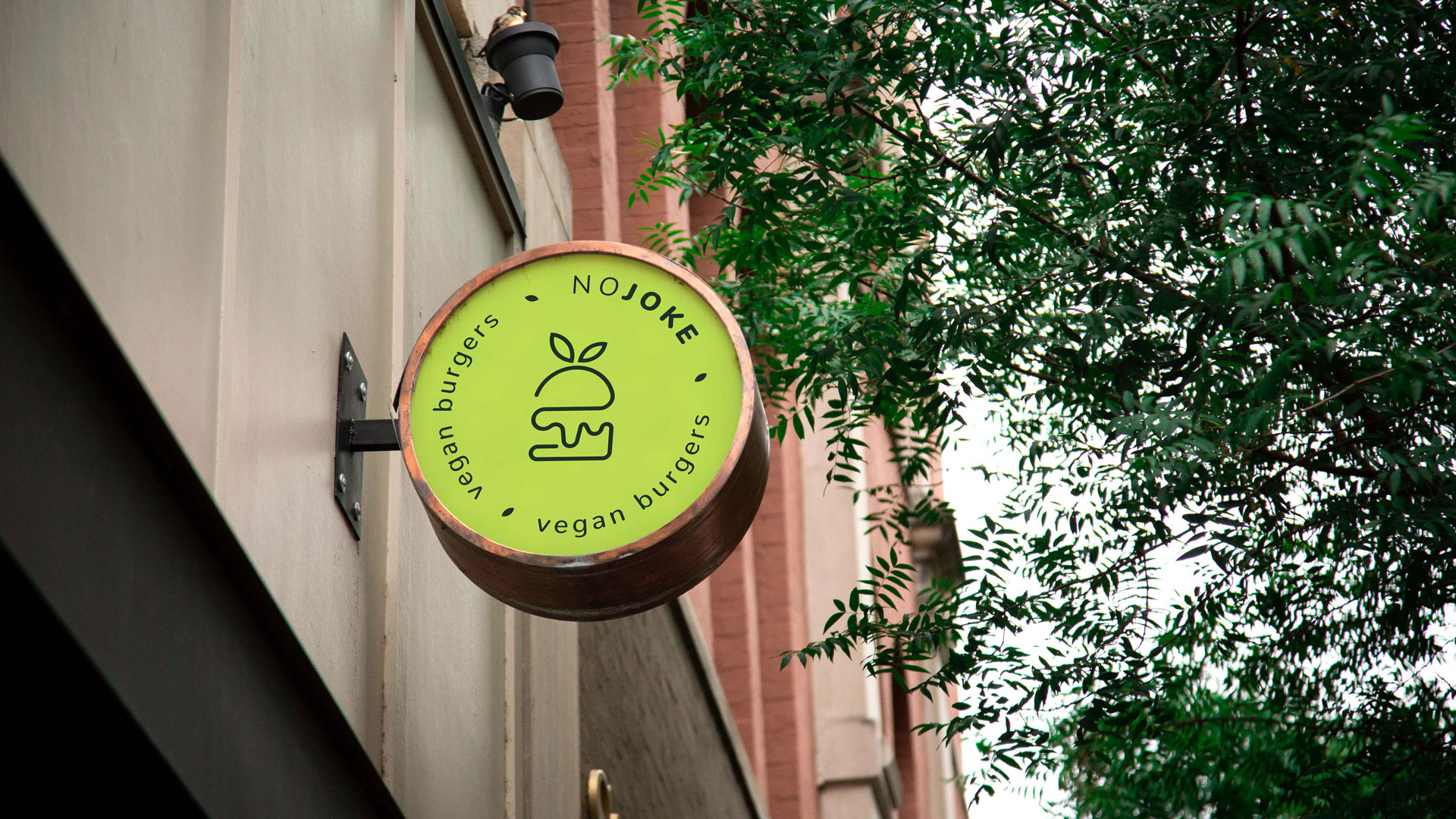 No Joke Outdoor Sign