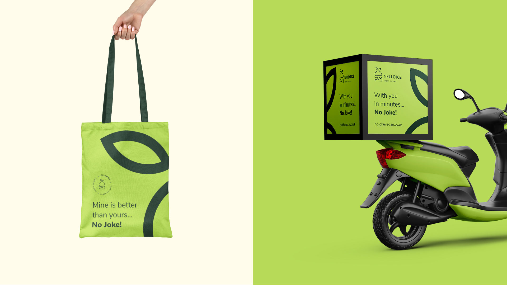 No joke Bag and delivery Bike